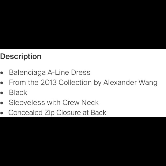 Balenciaga black midi dress - Picture 6 of 6